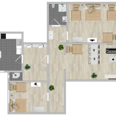 Dilo Apartments Berlin 120 Sqm Apartment 2 Baths Balcony * ברלין